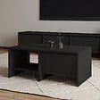 HABITAT ET JARDIN - Table basse en bois "Laris" - 90 x 45 x 35 cm - Noir - vignette