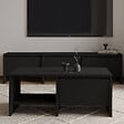 HABITAT ET JARDIN - Table basse en bois "Laris" - 90 x 45 x 35 cm - Noir - vignette