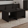 HABITAT ET JARDIN - Table basse en bois "Laris" - 90 x 45 x 35 cm - Noir - vignette