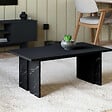 HABITAT ET JARDIN - Table basse en bois "Ravello" - 90 x 50 x 40 cm - Noir - vignette
