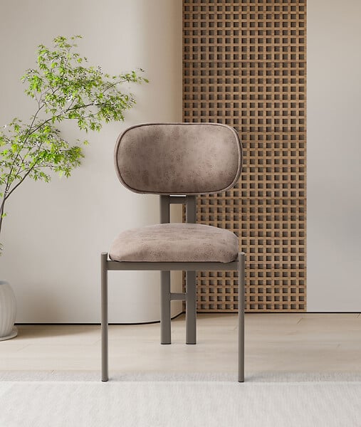 HABITAT ET JARDIN - Ensemble de chaises (2 pièces) en métal "Muriz" - Vison - large