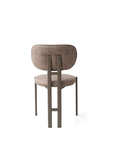 HABITAT ET JARDIN - Ensemble de chaises (2 pièces) en métal "Muriz" - Vison - large