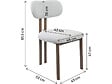 HABITAT ET JARDIN - Lot de 2 chaises de salle à manger imitation bois "Veralia" - Gris clair - vignette