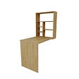 HABITAT ET JARDIN - Table de maquillage en bois "Sedir" - 90 x 59 x 74 cm - Beige - vignette