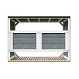 TIMBELA - Abri de jardin pour poubelles 3x240L TIMBELA M982A-CAVERN STEEL - vignette