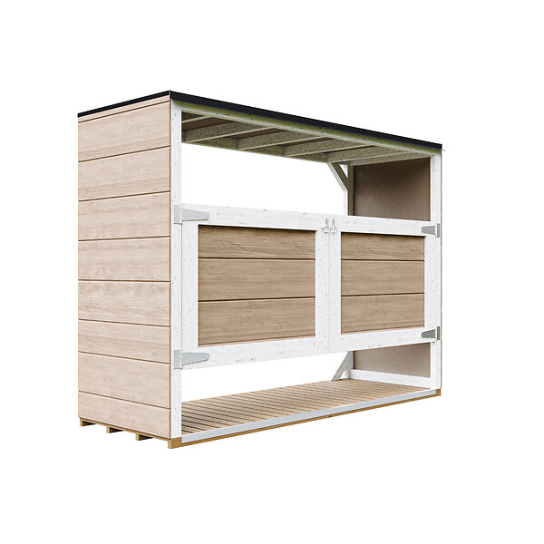 TIMBELA - Abri de jardin pour poubelles 3x240L TIMBELA M982A-TERRA BROWN - large