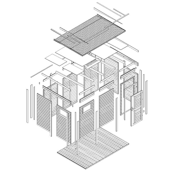 TIMBELA - Abri de Jardin en Bois 6,18 m², Cabane de Jardin Extérieur TIMBELA M326F1+M326G - large