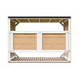 TIMBELA - Abri de jardin pour poubelles 3x240L TIMBELA M982A-HARVEST HONEY - vignette