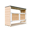 TIMBELA - Abri de jardin pour poubelles 3x240L TIMBELA M982A-HARVEST HONEY - vignette