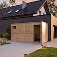 TIMBELA - Abri de Jardin en Bois 8,16 m² TIMBELA M327F1+M327G - vignette