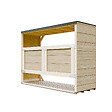 TIMBELA - Abri de jardin pour poubelles 3x240L TIMBELA M982A - vignette
