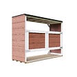 TIMBELA - Abri de jardin pour poubelles 3x240L TIMBELA M982A-REDWOOD RED - vignette