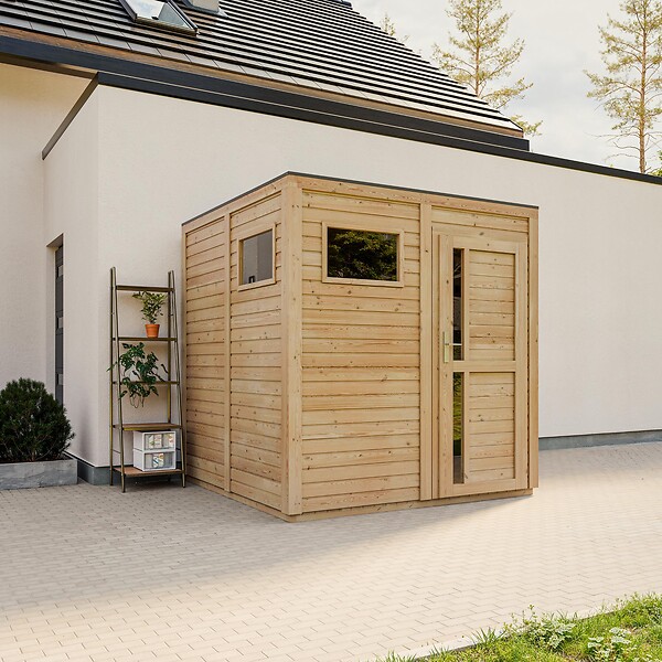 TIMBELA - Abri de Jardin en Bois 4,20 m² TIMBELA M325F1+M325G - large