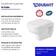 DURAVIT - Cuvette WC suspendu D-Code avec abattant - vignette
