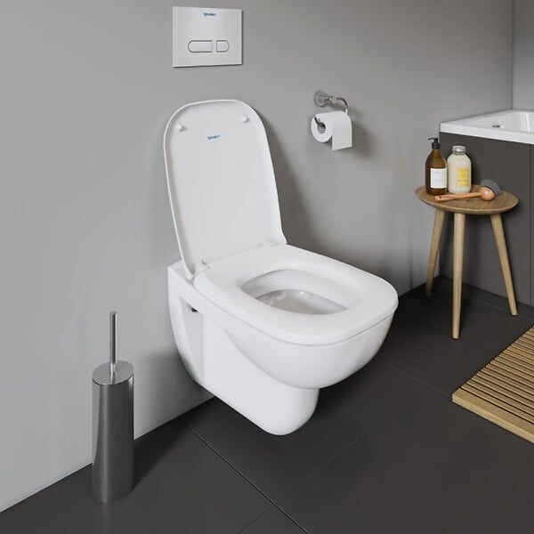 DURAVIT - Cuvette WC suspendu D-Code avec abattant - large