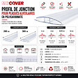 MCCOVER - Profil polycarbonate de jonction - ep.8 / 10 mm, L.200 cm - vignette