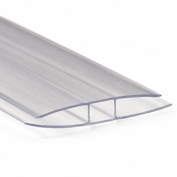 MCCOVER - Profil polycarbonate de jonction - ep.8 / 10 mm, L.200 cm - large