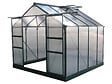 HABITAT ET JARDIN - Serre jardin polycarbonate "Dahlia" Vert Sapin 6,15 m² - vignette