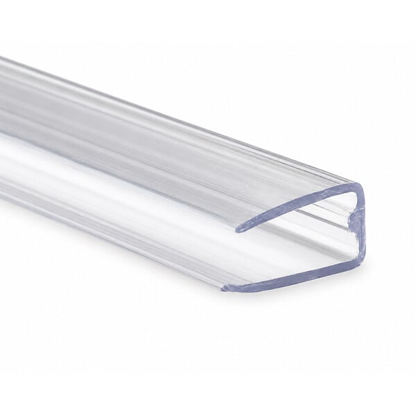 MCCOVER - Profil polycarbonate de bordure et obturation Transparent, ep.16 mm, L.210 cm - large
