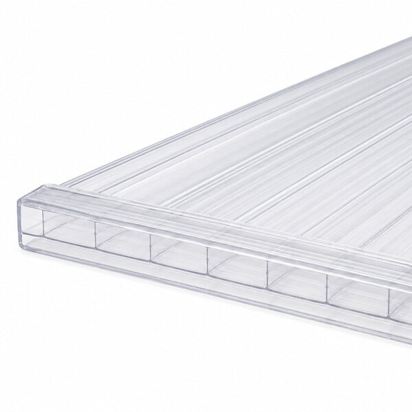 MCCOVER - Profil polycarbonate de bordure et obturation Transparent, ep.16 mm, L.210 cm - large