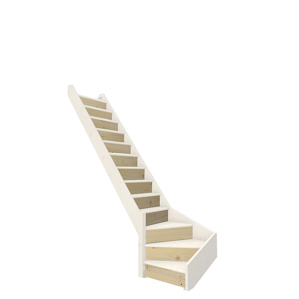 KORDO - 14 contremarches escalier quart tournant Sapin - Normandie - large