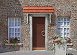 KORDO - Auvent 1 pan pour porte d'entrée sans couverture - Epicéa - vignette