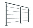 BURGER - Poteau prestio anthracite fixation à plat - vignette