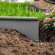 GT GARDEN - Bordure de jardin grise - 12,5 cm x 18 mètres - vignette