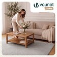 VOUNOT - Tapis de salon poils ras doux antiderapant 140x200cm uni gris - vignette