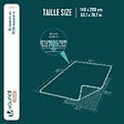 VOUNOT - Tapis de salon poils ras doux antiderapant 140x200cm uni gris - vignette