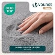 VOUNOT - Tapis de salon poils ras doux antiderapant 140x200cm uni gris - vignette