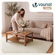 VOUNOT - Tapis de salon poils ras doux antiderapant 140x200cm uni beige - vignette