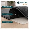 VOUNOT - Tapis de salon poils ras doux antiderapant 160x230cm uni anthracite - vignette