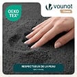 VOUNOT - Tapis de salon poils ras doux antiderapant 200x300cm uni anthracite - vignette