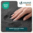 VOUNOT - Tapis de salon poils ras doux antiderapant 120x160cm uni anthracite - vignette