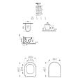 VILLEROY & BOCH - ViConnect Pro S Pack WC bâti Villeroy & Boch + WC sans bride + abattant SoftClose + set d'habillage + plaque (VCNINTEGRARS2SBCH) - vignette