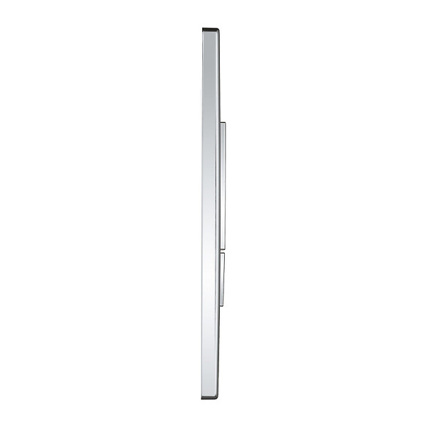 SWISS AQUA TECHNOLOGIES - Pack WC Bâti autoportant + WC sans bride Vortex SAT Fusion + Abattant softclose + Plaque Chrome - large
