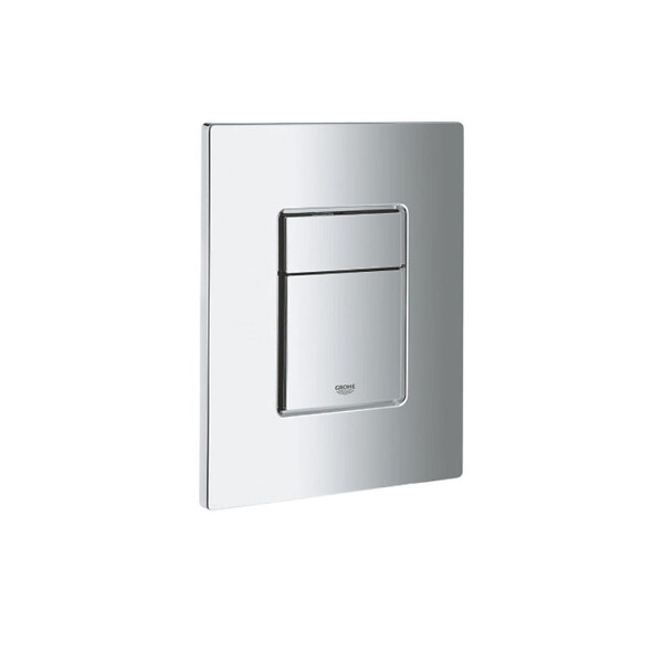 GROHE - Pack WC Bâti Solido + WC sans bride SAT Noir mat + Plaque chrome - large