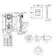GROHE - Pack WC Bâti Solido + WC sans bride SAT Noir mat + Plaque chrome - vignette