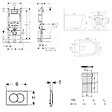 GEBERIT - Pack WC bâti-support Duofix 112cm + WC suspendu Ceramia Vortex rimless + abattant SoftClose + plaque blanche (CETORGEB3) - vignette