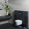 SWISS AQUA TECHNOLOGIES - Pack WC bâti ECO 2L Swiss Aqua Technologies + WC suspendu Swiss Aqua Technologies + plaque blanc brillant (STESTBRWR01-FR) - vignette