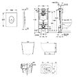 GROHE - Rapid SL Pack WC bâti autoportant + WC suspendu sans bride Ceramia avec abattant SoftClose + plaque blanche (GRRCEPXWR05FR-FS) - vignette
