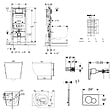 GEBERIT - Duofix pack WC bâti-support + WC suspendu sans bride Ceramia PixL avec abattant SoftClose + plaque (GEDCEPXBMT03-FR) - vignette