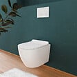 GROHE - Rapid SL Pack WC bâti-support + WC suspendu sans bride Ceramia avec abattant SoftClose + plaque chrome (GRRCEPXWR01FR-FS) - vignette