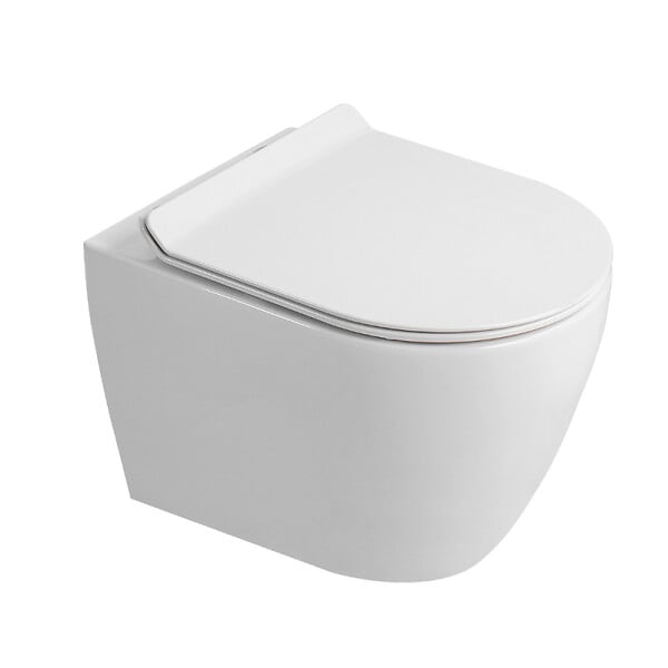 GROHE - Rapid SL Pack WC bâti-support + WC suspendu sans bride Ceramia avec abattant SoftClose + plaque chrome (GRRCEPXWR01FR-FS) - large