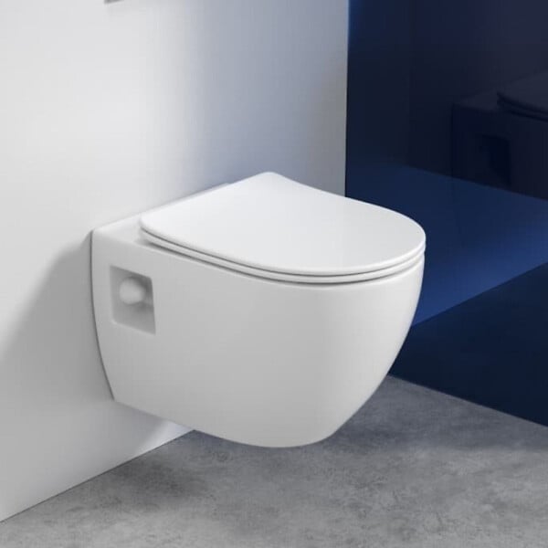 GEBERIT - Duofix pack WC bâti-support + WC suspendu sans bride Swiss Aqua Technologies avec abattant SoftClose + plaque (GEBSTPRWR01-FR) - large
