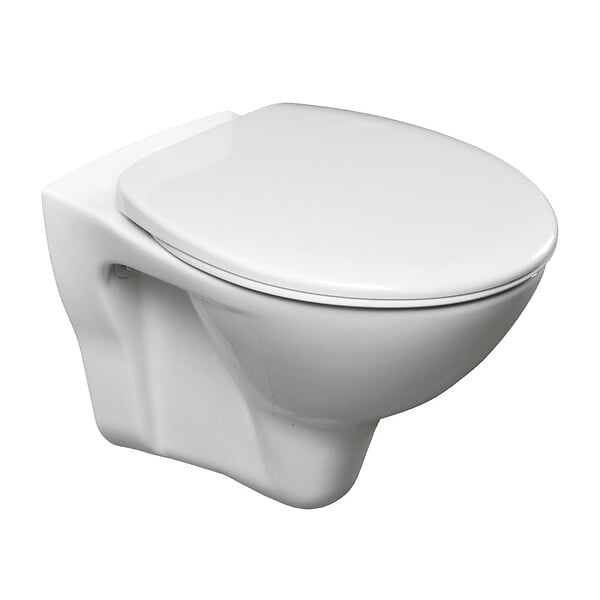 VILLEROY & BOCH - Pack WC Bâti-support sol mur Villeroy & Boch + WC suspendu Jika Neo + Abattant thermoplastique + Plaque noire (VCNSLPRO4) - large