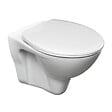 VILLEROY & BOCH - Pack WC Bâti-support sol mur Villeroy & Boch + WC suspendu Jika Neo + Abattant thermoplastique + Plaque noire (VCNSLPRO4) - vignette