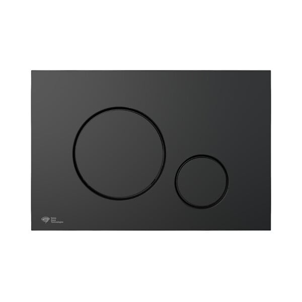 SWISS AQUA TECHNOLOGIES - Pack WC bâti-support + WC sans bride Ceramia PixL avec abattant SoftClose + plaque noir (STCEPXWT01-FR) - large