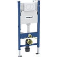 GEBERIT - Pack WC Bati-support  + WC sans bride Vortex Swiss Aqua Technologies + abattant SoftClose + plaque (DELANOTQGEB3) - vignette